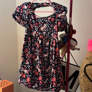 Toddler girl open back dress